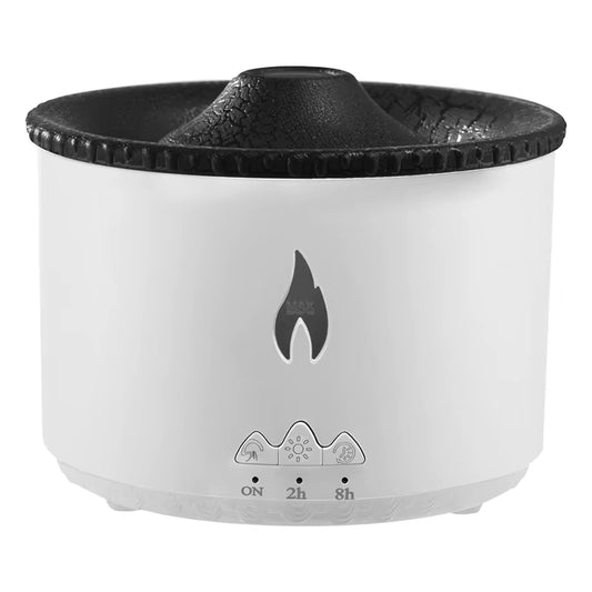 Volcano Fire Flame Air Humidifier Aroma Diffuser Essential Oil with Remote Control Jellyfish Home Fragrance Mist Mark Smoking