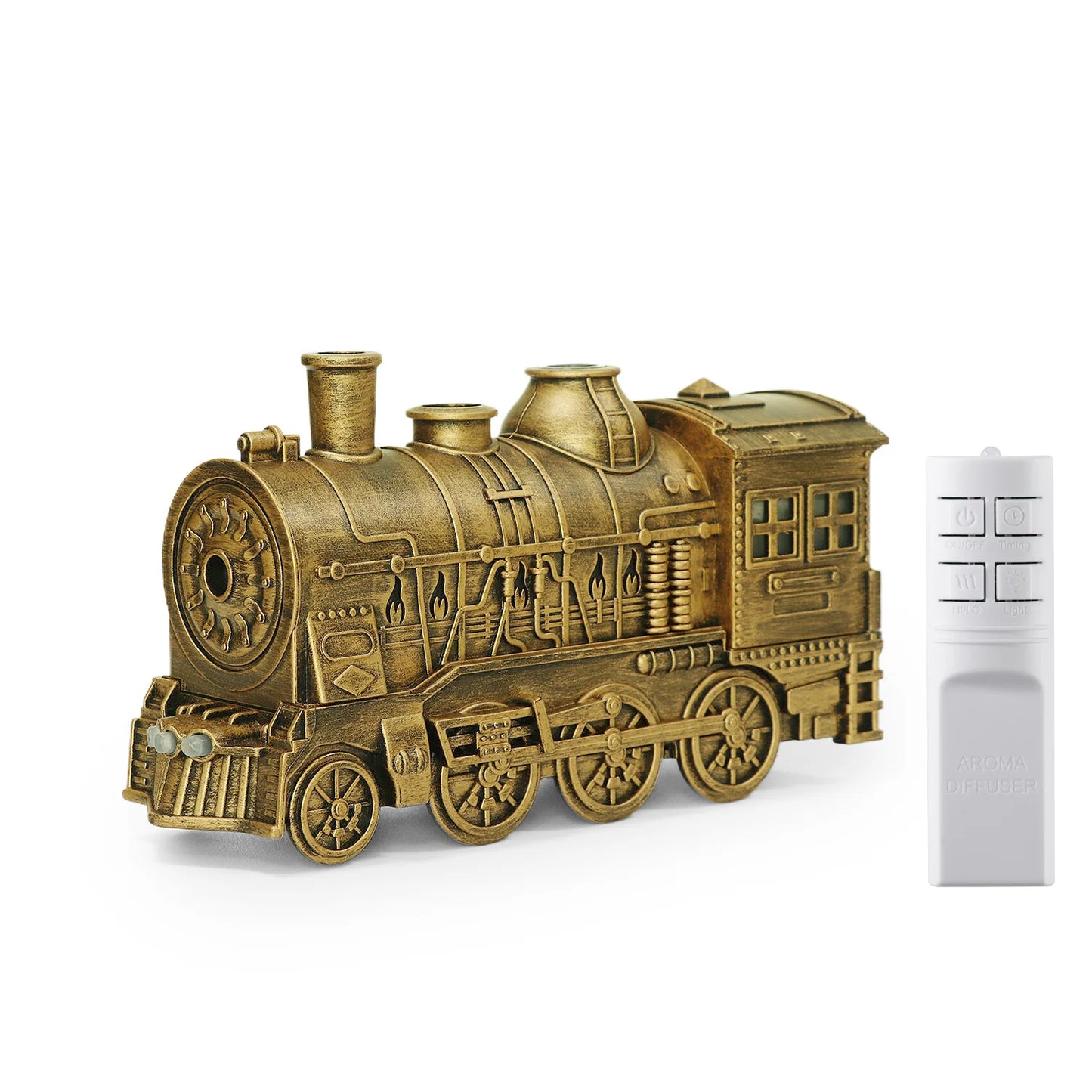 Retro Train Air Humidifier Ultrasonic Aromatherapy Diffusers Mist Maker Fragrance Essential Oil Aroma Difusor Remote Control