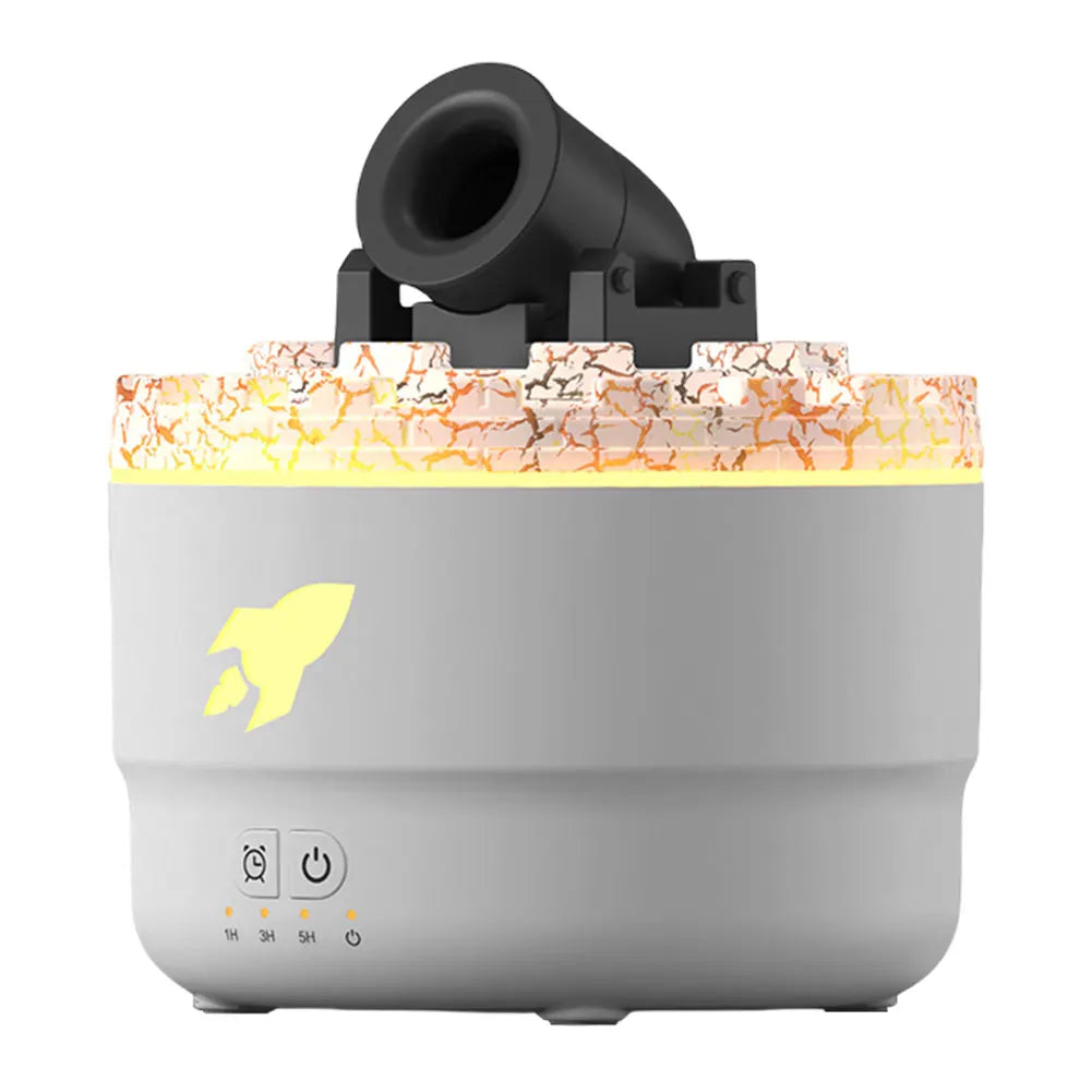 Volcanic Crack Light Cannons Humidifier Essential Oil Diffuser Cannon Blast Aroma Humidifier Aromatherapy Diffuser for Bedroom